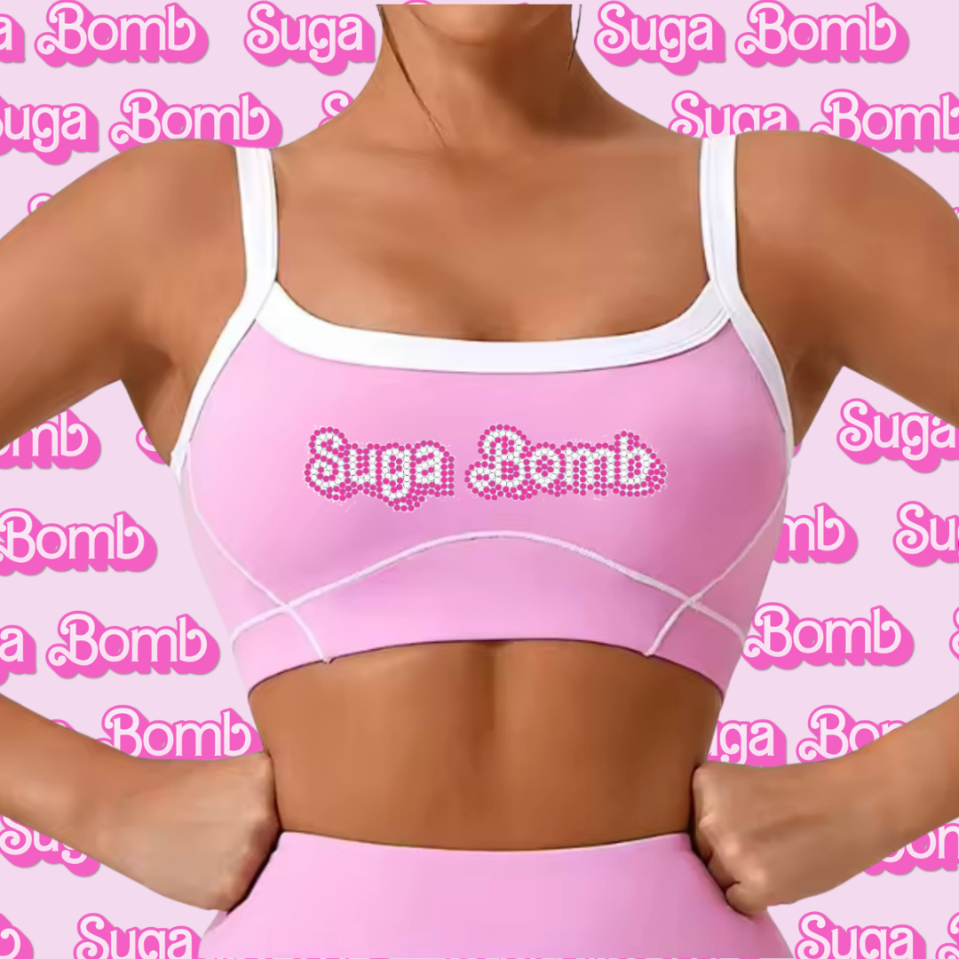 Bubble Gum Pink Crop Top & Shorts